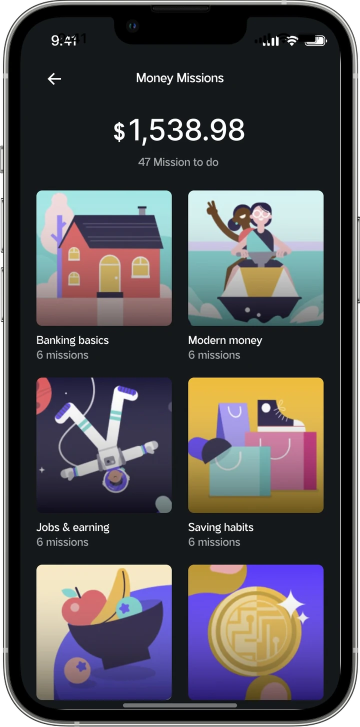 SmartStart Money Missions — banking basics, modern money, jobs and earning, saving habits